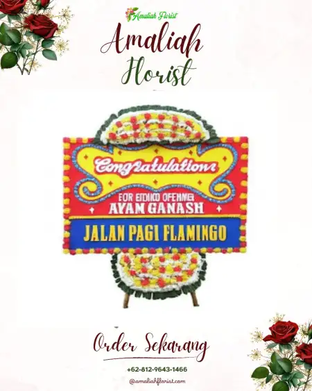 Sewa Papan Bunga Wanawali